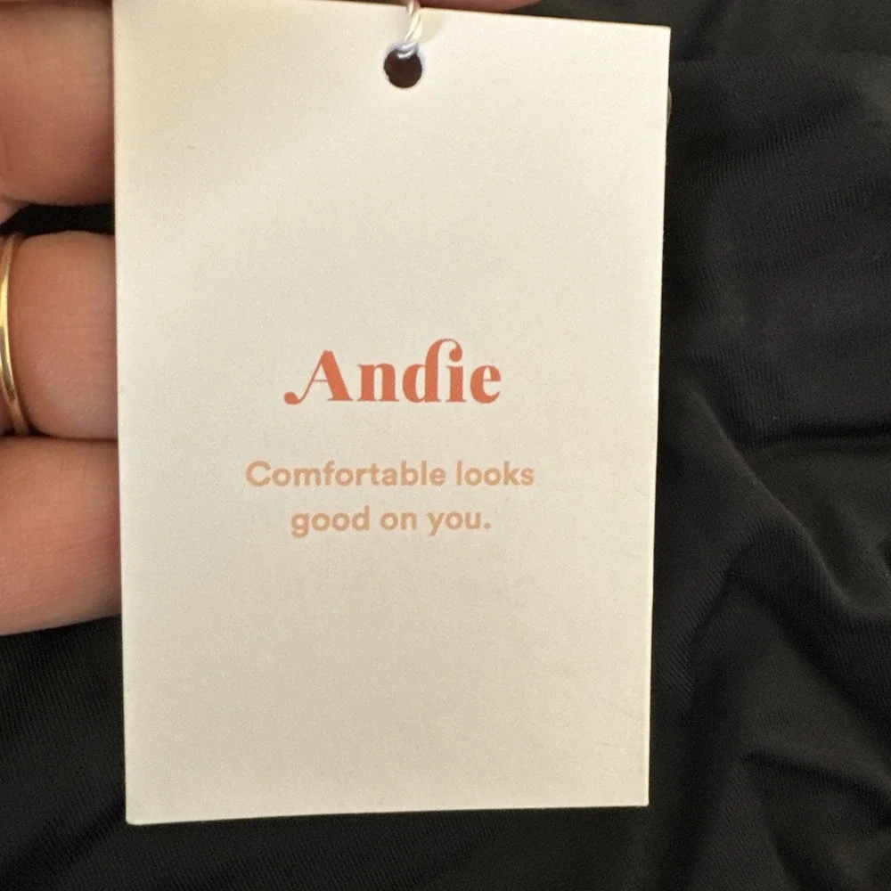 Andie Nantucket Women S Tall 1 Piece Swimsuit‎ Black A0171 NWT One Shoulder 9558